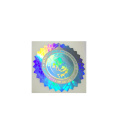 Custom anti- counterfeiting 3d hologram sticker label with transparent window apart